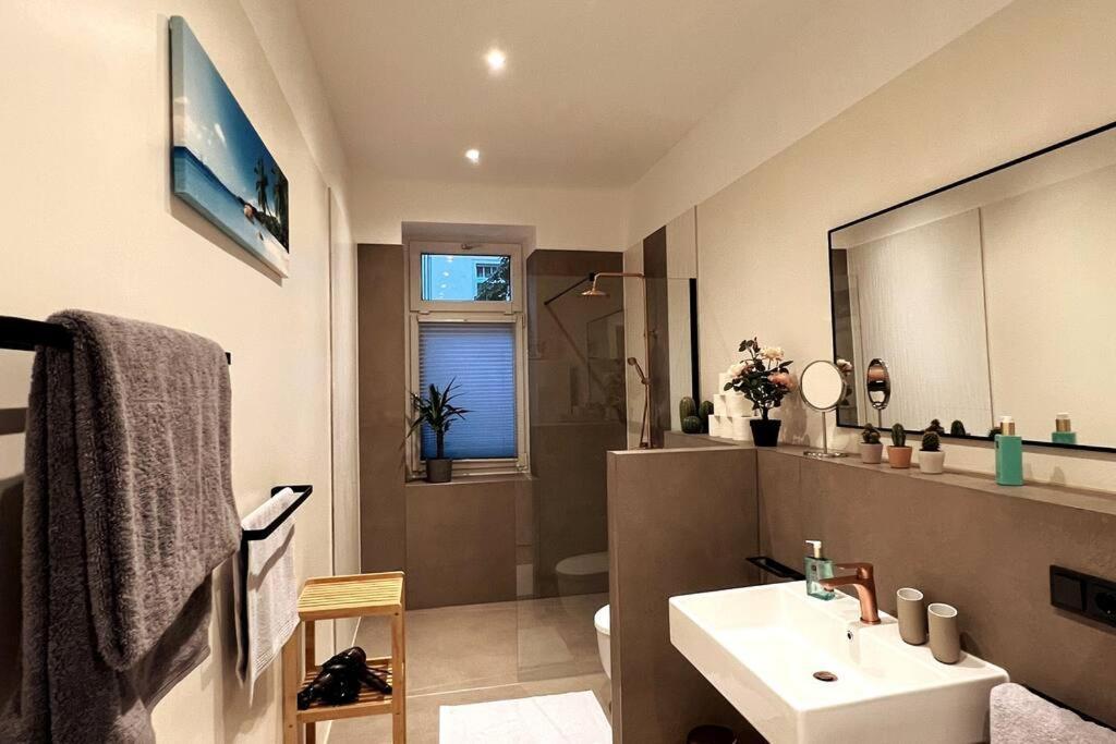 Soul-Apartment Terrasse Privat-Parkplatz Boxspringbett 55Zoll Tv Wlan ライプツィヒ エクステリア 写真