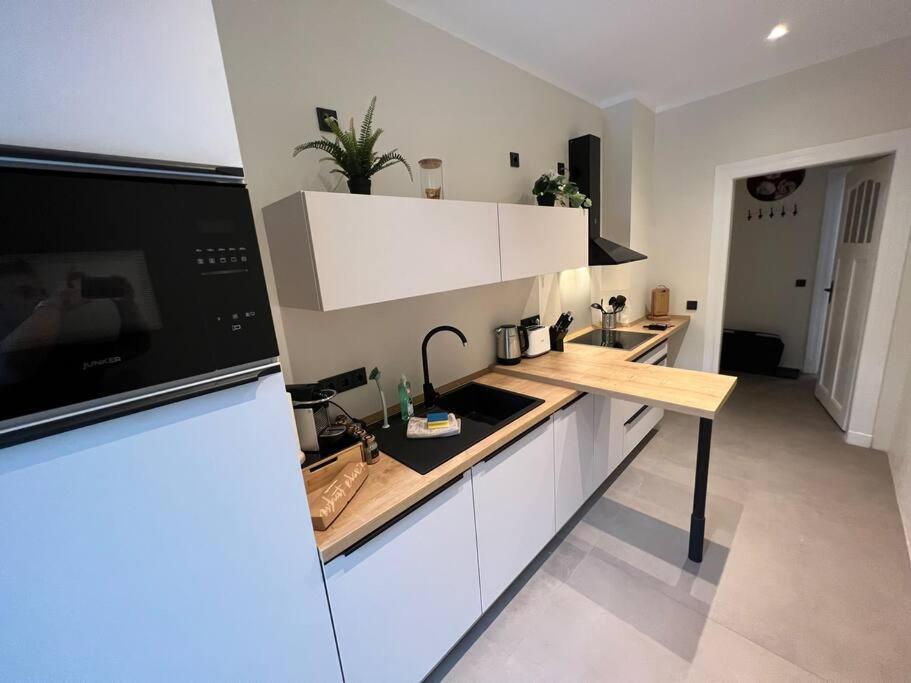 Soul-Apartment Terrasse Privat-Parkplatz Boxspringbett 55Zoll Tv Wlan ライプツィヒ エクステリア 写真