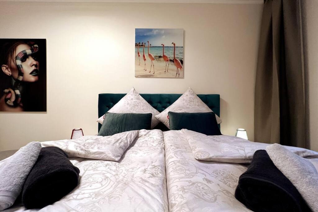 Soul-Apartment Terrasse Privat-Parkplatz Boxspringbett 55Zoll Tv Wlan ライプツィヒ エクステリア 写真